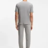 Pyjamas-T-shirt i bomullsblandning med broderat logo