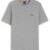 Pyjamas-T-shirt i bomullsblandning med broderat logo