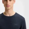 Pyjamas-T-shirt med broderad logotyp i stretchjersey