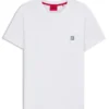 Pyjamas-T-shirt med staplat logo i stretchbomull