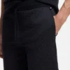 Pyjamasbyxor i bomull med dragsko och tryckt logotyp