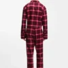 Pyjamasbyxor med logotyp i midjan i rutig bomull