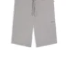 Pyjamashorts i stretchjersey med broderad logotyp