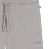 Pyjamashorts i stretchjersey med broderad logotyp