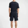 Pyjamashorts i stretchjersey med broderad logotyp