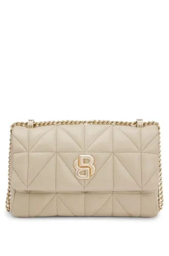 Quiltad axelväska med Double B-monogram