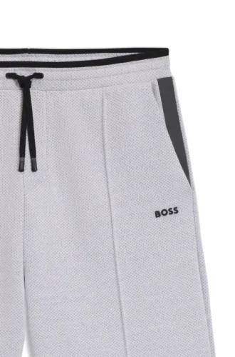 Quiltade jacquardshorts i avslappnad passform