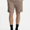 Raka shorts i linneblandning