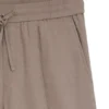 Raka shorts i linneblandning