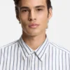 Randig skjorta i oversized-passform i bomullspoplin Randig skjorta i oversized-passform i bomullspoplin