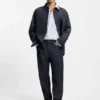 Randig skjorta i oversized-passform i bomullspoplin Randig skjorta i oversized-passform i bomullspoplin