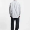 Randig skjorta i oversized-passform i bomullspoplin Randig skjorta i oversized-passform i bomullspoplin