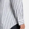 Randig skjorta i oversized-passform i bomullspoplin Randig skjorta i oversized-passform i bomullspoplin