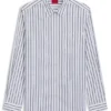 Randig skjorta i oversized-passform i bomullspoplin Randig skjorta i oversized-passform i bomullspoplin