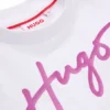 Ärmlös T-shirt i bomull med metalliskt logo för barn