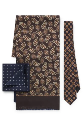 Runway-presentpaket med halsdukar i siden