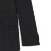 Rutig kostym i slim fit i stretchull