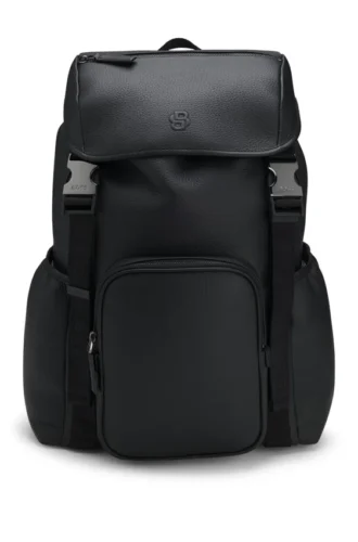 Ryggsäck i italienskt läder med Double B-monogram