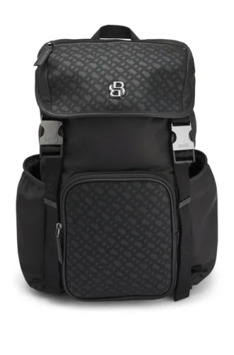 Ryggsäck i twill med Double B-monogram