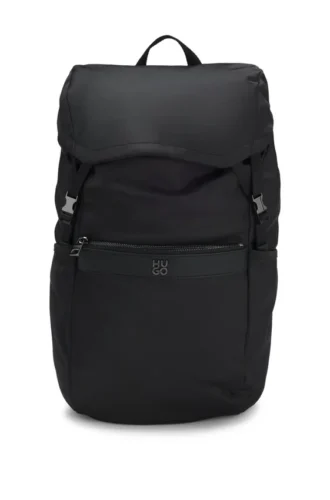 Ryggsäck i twill med staplat logo