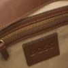 Sadelväska i mocka med Double B-monogram