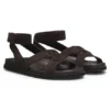 Sandaler i mocka med Double B-monogram Sandaler i mocka med Double B-monogram