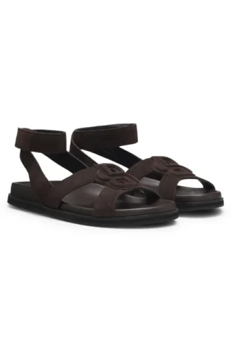 Sandaler i mocka med Double B-monogram
