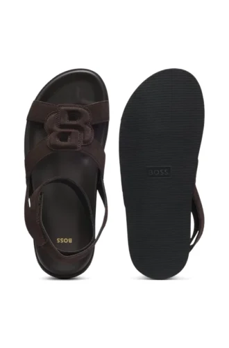 Sandaler i mocka med Double B-monogram