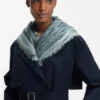 Scarf med logotryck i voile