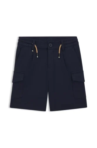 Shorts för barn med dragsko i midjan i stretchtyg