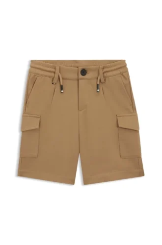 Shorts för barn med dragsko i midjan i stretchtyg