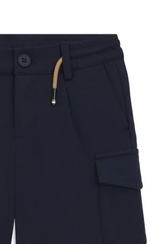 Shorts för barn med dragsko i midjan i stretchtyg