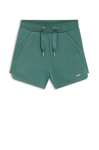 Shorts i bomullsblandning med logotyp