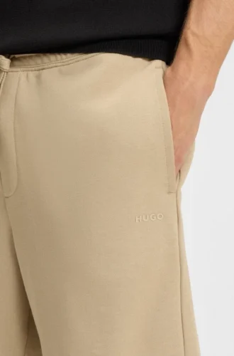 Shorts i bomullsfrotté med logotryck