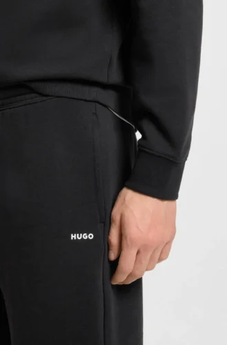 Shorts i bomullsfrotté med logotryck