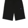 Shorts i bomullsfrotté med logotyp