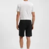Shorts i bomullsfrotté med logotyp-patch