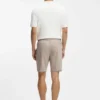 Shorts i linneblandning med modern passform