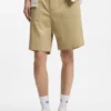 Shorts i merceriserad bomullscanvas Shorts i merceriserad bomullscanvas