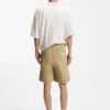 Shorts i merceriserad bomullscanvas Shorts i merceriserad bomullscanvas