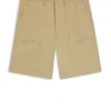Shorts i merceriserad bomullscanvas Shorts i merceriserad bomullscanvas