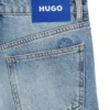 Shorts i normal passform i blå denim