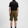 Shorts i normal passform i merceriserad stretchbomull Shorts i normal passform i merceriserad stretchbomull