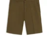 Shorts i normal passform i merceriserad stretchbomull Shorts i normal passform i merceriserad stretchbomull