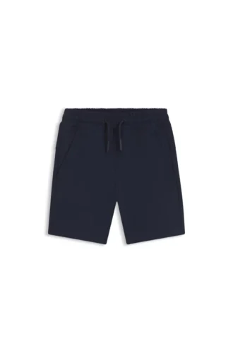 Shorts i skrynklig stretchfleece