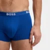 Shorts i stretchbomull med upprepade logotyper