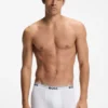 Shorts i stretchbomull med upprepade logotyper