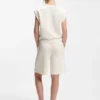 Shorts i stretchjersey med avslappnad passform