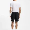 Shorts i stretchjersey med logotyp och dold dragsko