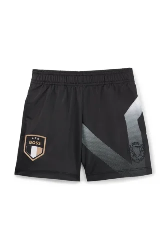 Shorts i stretchtyg med dégradé-mönster
